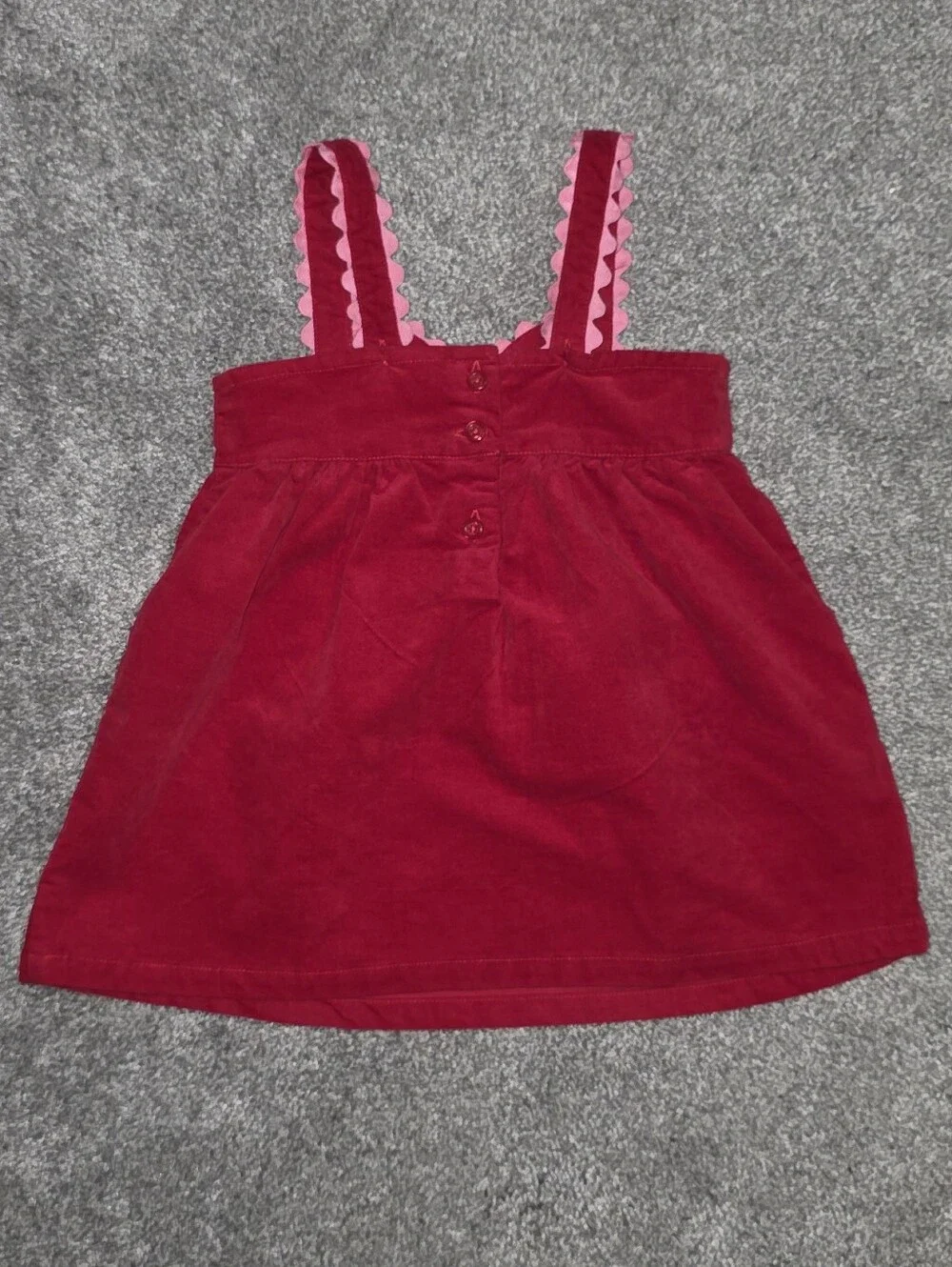 Gymboree Toddler Girl Embroidered Heart Jumper 18-24 Months Red Pink